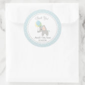 Niedlicher Elephant Baby Shower Sticker (blau) (Tasche)