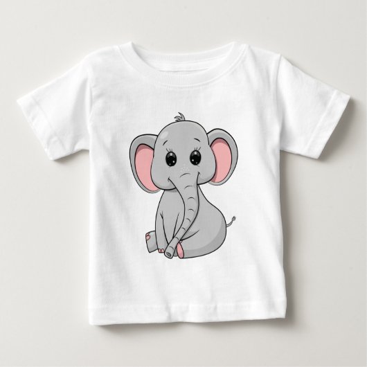 Niedlicher Elephant Baby T - Shirt (Vorderseite)