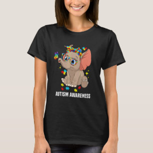 Niedlicher Elephant Bandana Animal Autiseness Mon T-Shirt