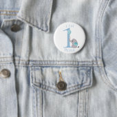 Niedlicher Elephant Blue BIRTHDAY Button (Beispiel)