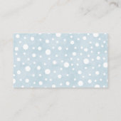 Niedlicher Elephant Blue-Winaper-Gewinnschein Begleitkarte (Rückseite)