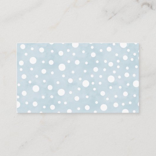 Niedlicher Elephant Blue-Winaper-Gewinnschein Begleitkarte (Rückseite)