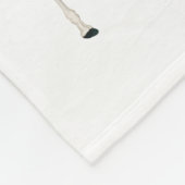 Niedlicher Elephant & Giraffe Bloral Name Baby Fleecedecke (Ecke)