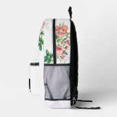 Niedlicher Elephant & Giraffe Individuelle Name Bedruckter Rucksack (Rechts)
