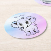 Niedlicher Elephant Paper Untersetzer (Angewinkelt)