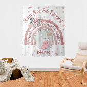 Niedlicher Elephant Rainbow Wandteppich