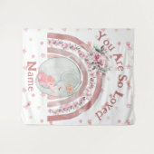 Niedlicher Elephant Rainbow Wandteppich (Vorderseite (Horizontal))