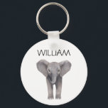 Niedlicher Elephant Schlüsselanhänger<br><div class="desc">niedlicher Schlüsselanhänger für die Darstellung von individuellen Namen</div>