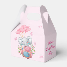 Niedlicher Elephant und Balloon Baby Shower Fevor  Geschenkschachtel