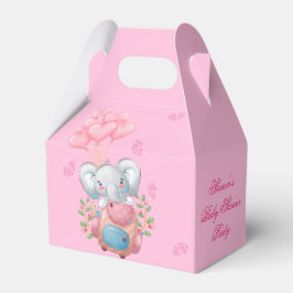 Niedlicher Elephant und Balloon Baby Shower Fevor  Geschenkschachtel