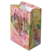 Niedlicher Elephant Wasserfarbe handgezeichnete He Mittlere Geschenktüte (Rückseite Schrägansicht)