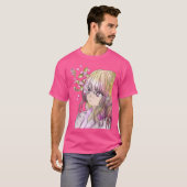 Niedlicher Elf Druid mit Sakura T-Shirt (Vorne ganz)