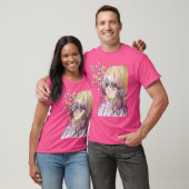Niedlicher Elf Druid mit Sakura T-Shirt (Unisex)