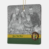 Niedlicher Elf im Foto des Wreath Holiday Keramikornament (Links)