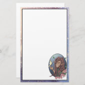 Niedlicher Elf und blasser Schmetterling Briefpapier (Vorne/Hinten)