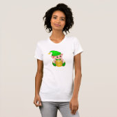 Niedlicher Elf und Personalisierter Text T-Shirt (Vorne ganz)