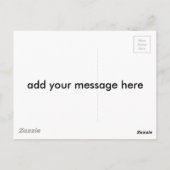 Niedlicher Emo-Cartoon der Postkarte des Girl Hugg (Rückseite)