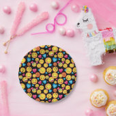 Niedlicher Emoji Druck-Party-Teller Pappteller (Party)