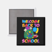 Niedlicher Empfang am ersten Schultag Magnet (Vorderseite/Rückseite)