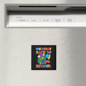 Niedlicher Empfang am ersten Schultag Magnet (In Situ (Geschirrspüler))