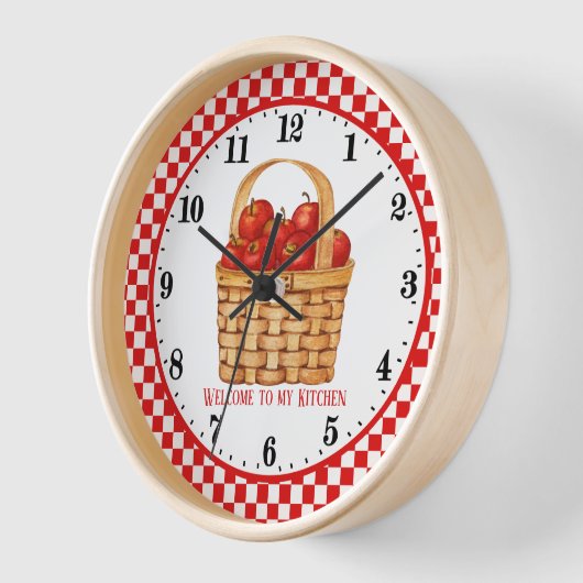 niedlicher Empfang Country Apfelkuche hinzufügen Uhr (Winkel)