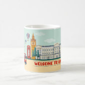 Niedlicher Empfang in London Kaffeetasse (Mittel)