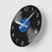 Niedlicher Empfang von Vinyl Record Runde Wanduhr (Winkel)