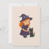 Niedlicher Engel auf der Halloween-Kinderdusche Einladung (Rückseite)