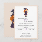 Niedlicher Engel auf der Halloween-Kinderdusche Einladung (Vorne/Hinten)