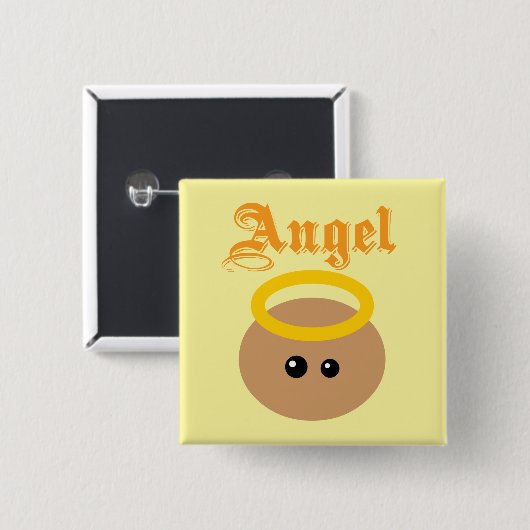 Niedlicher Engel Button (Vorne & Hinten)