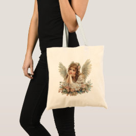 Niedlicher Engel / Cherub / Guardian Angel Tragetasche