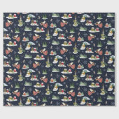 Niedlicher Engel Weltfrieden Weihnachten Geschenkpapier (Flach)