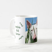 Niedlicher Englisch-Stier-Terrier Kaffeetasse (Vorderseite Links)