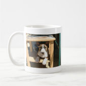 Niedlicher Englisch-Stier-Terrier-Welpe Kaffeetasse (Links)
