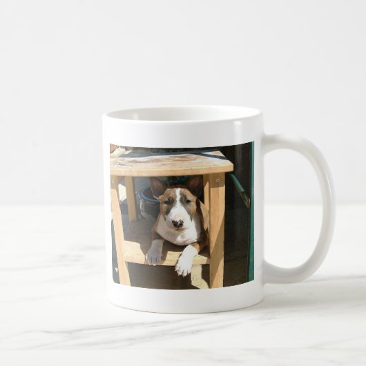 Niedlicher Englisch-Stier-Terrier-Welpe Kaffeetasse (Rechts)