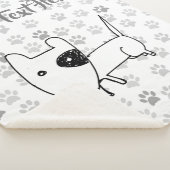 Niedlicher englischer Bull Terrier Sherpadecke (3/4)