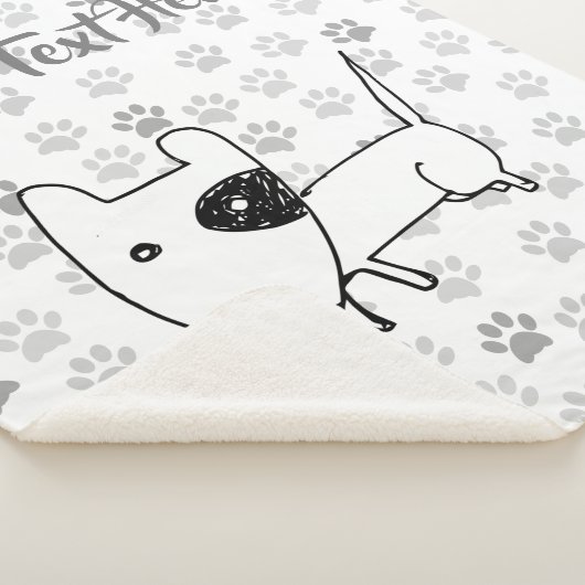 Niedlicher englischer Bull Terrier Sherpadecke (3/4)