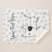 Niedlicher englischer Bull Terrier Sherpadecke (Vorderseite (Horizontal))