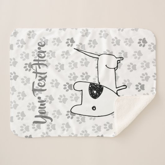 Niedlicher englischer Bull Terrier Sherpadecke (Vorderseite (Horizontal))