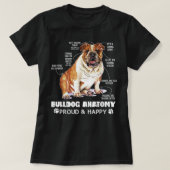 Niedlicher englischer Bulldog Anatomie Hund Lover  T-Shirt (Design vorne)