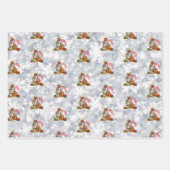 Niedlicher englischer Bulldog Frohe Weihnachtsbele Geschenkpapier Set (Vorderseite 2)