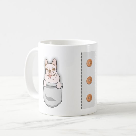 Niedlicher englischer Bulldog für Dog Lover Dog Tr Kaffeetasse (Vorderseite Links)