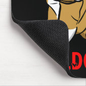 Niedlicher englischer Bulldog-Geschenk Cartoon Wel Mousepad (Ecke)