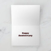 Niedlicher englischer Bulldog Welpen Jubiläum Karte (Innenseite)