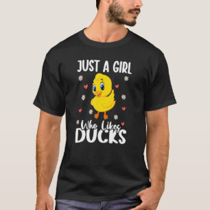 Niedlicher Entenbesitzer nur ein Mädchen, das gern T-Shirt