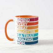 Niedlicher Entwurfsausdrucktext für Muttertag Tasse (Links)