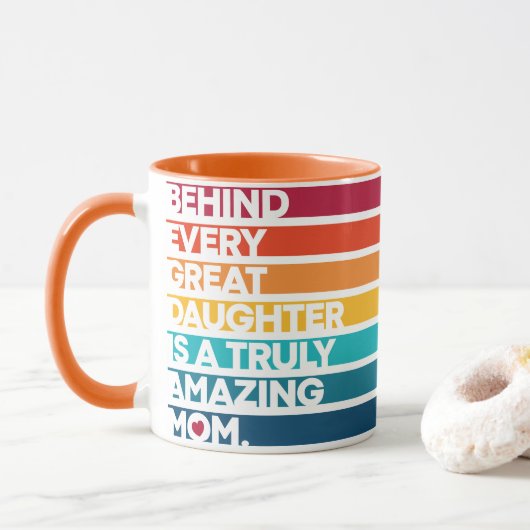 Niedlicher Entwurfsausdrucktext für Muttertag Tasse (Mit Donut)