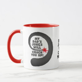 Niedlicher Entwurfstext, der durch die Witze meine Tasse