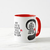 Niedlicher Entwurfstext, der durch die Witze meine Tasse (VorderseiteRechts)