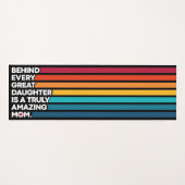 Niedlicher Entwurfstext für den Muttertag Yogamatte (Vorderseite (Horizontal))